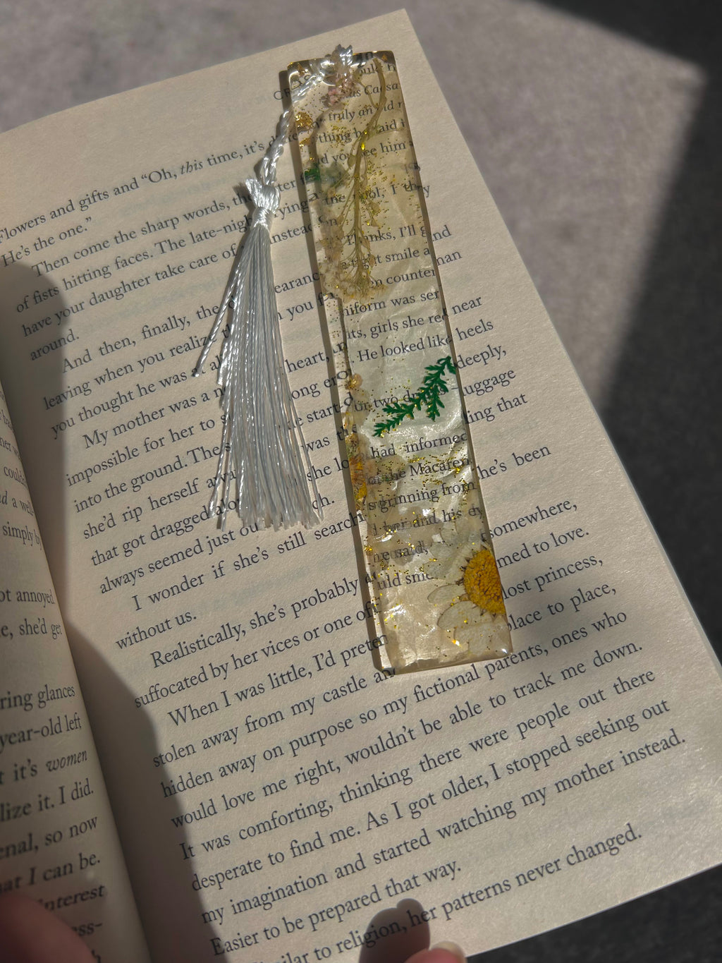 Literary Bloom - Back To School Resin Bookmark - Gift.
