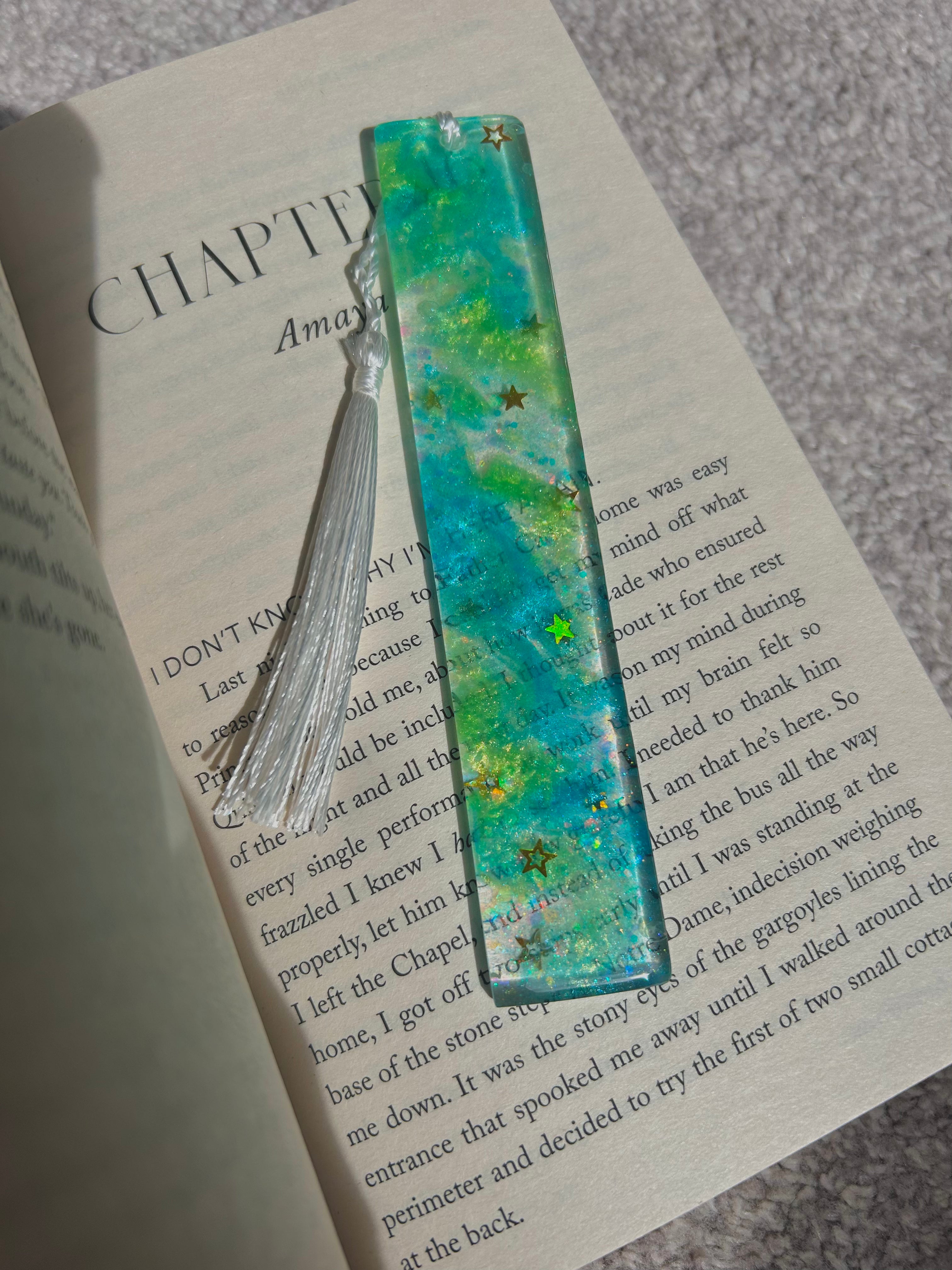 Science Spark - Back To School - Resin Bookmark Gift.