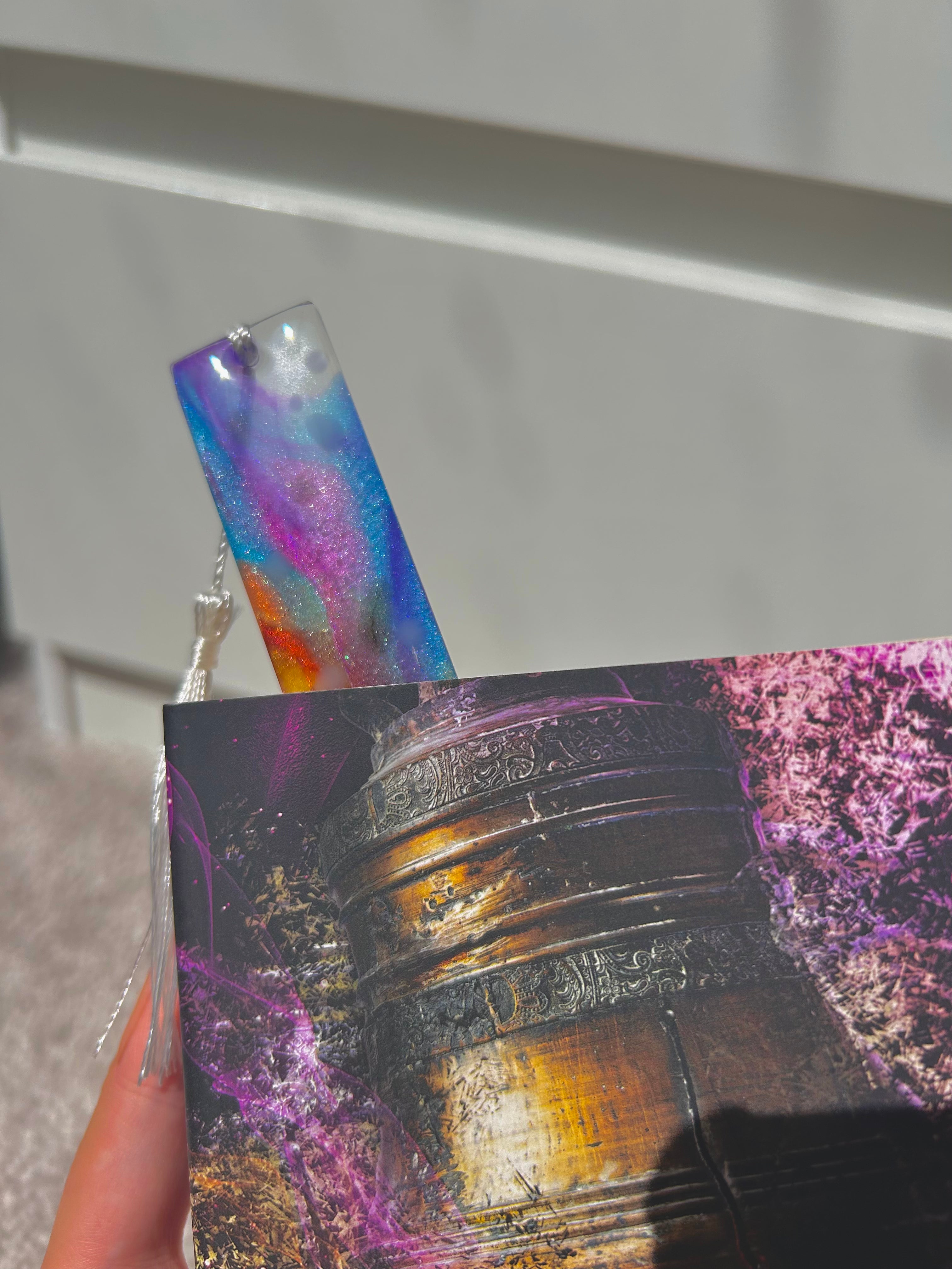 Colour Splash - Back to school - Resin Bookmark Gift.