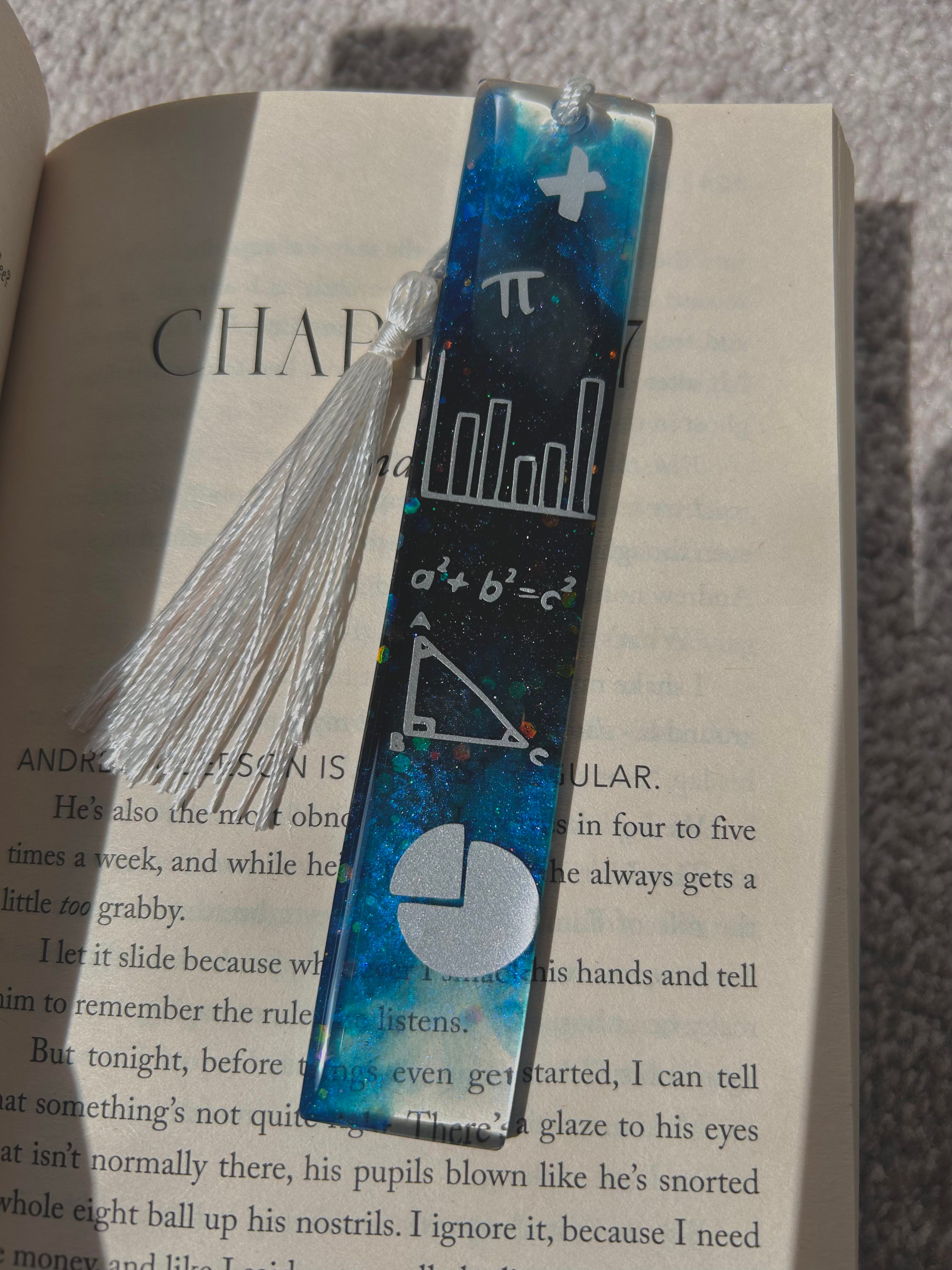 Maths & Magic - Back to school - Resin bookmark Gift.