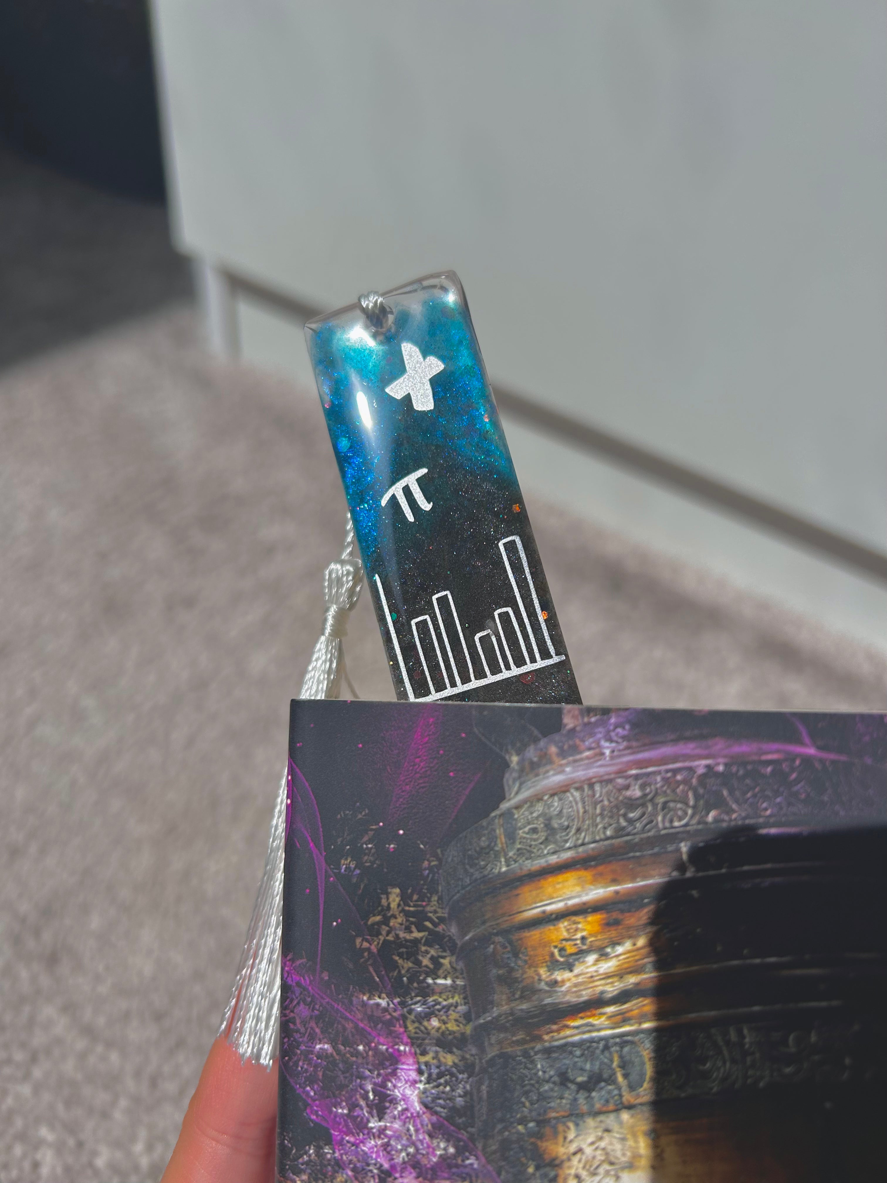 Maths & Magic - Back to school - Resin bookmark Gift.