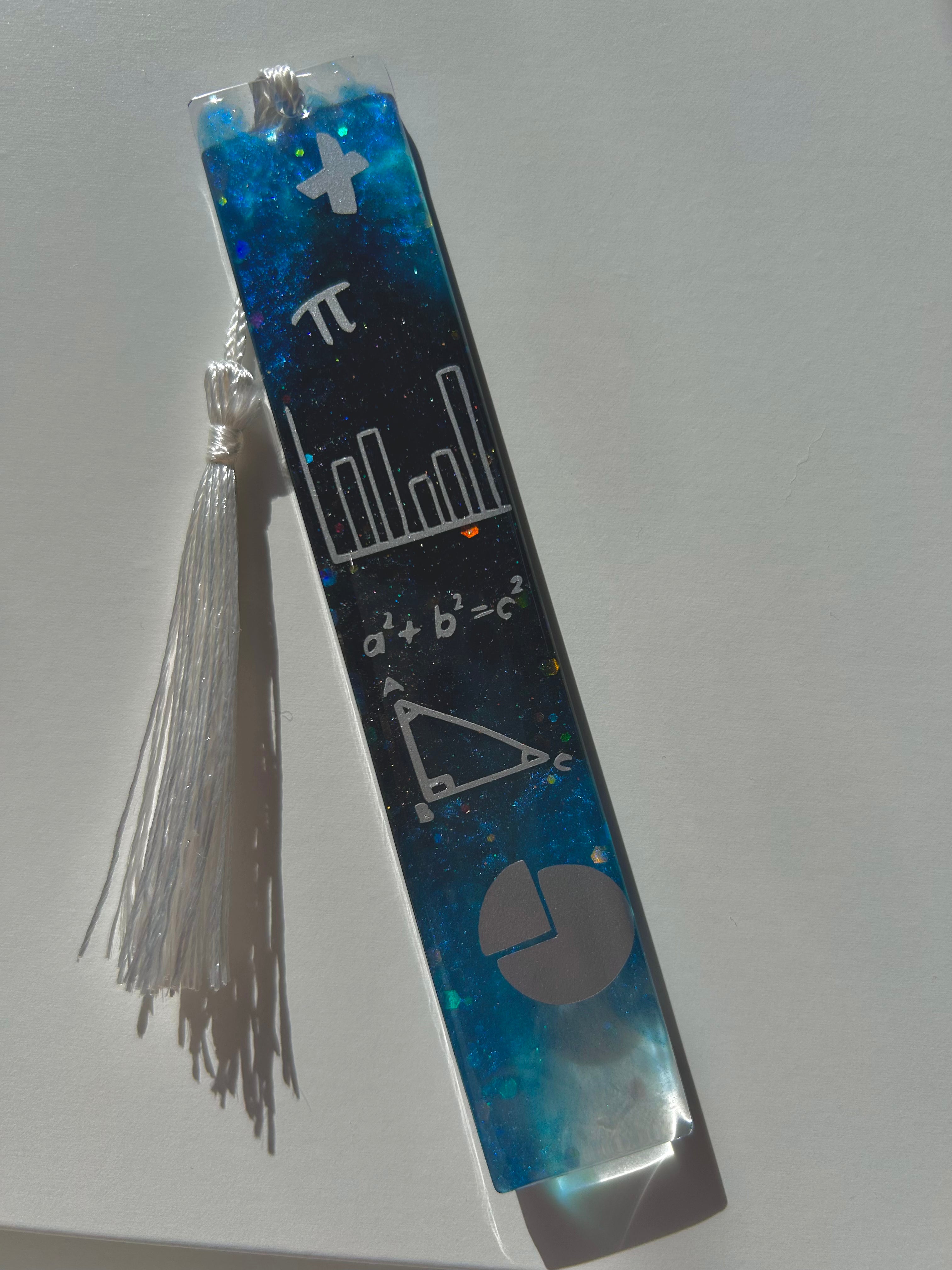 Maths & Magic - Back to school - Resin bookmark Gift.