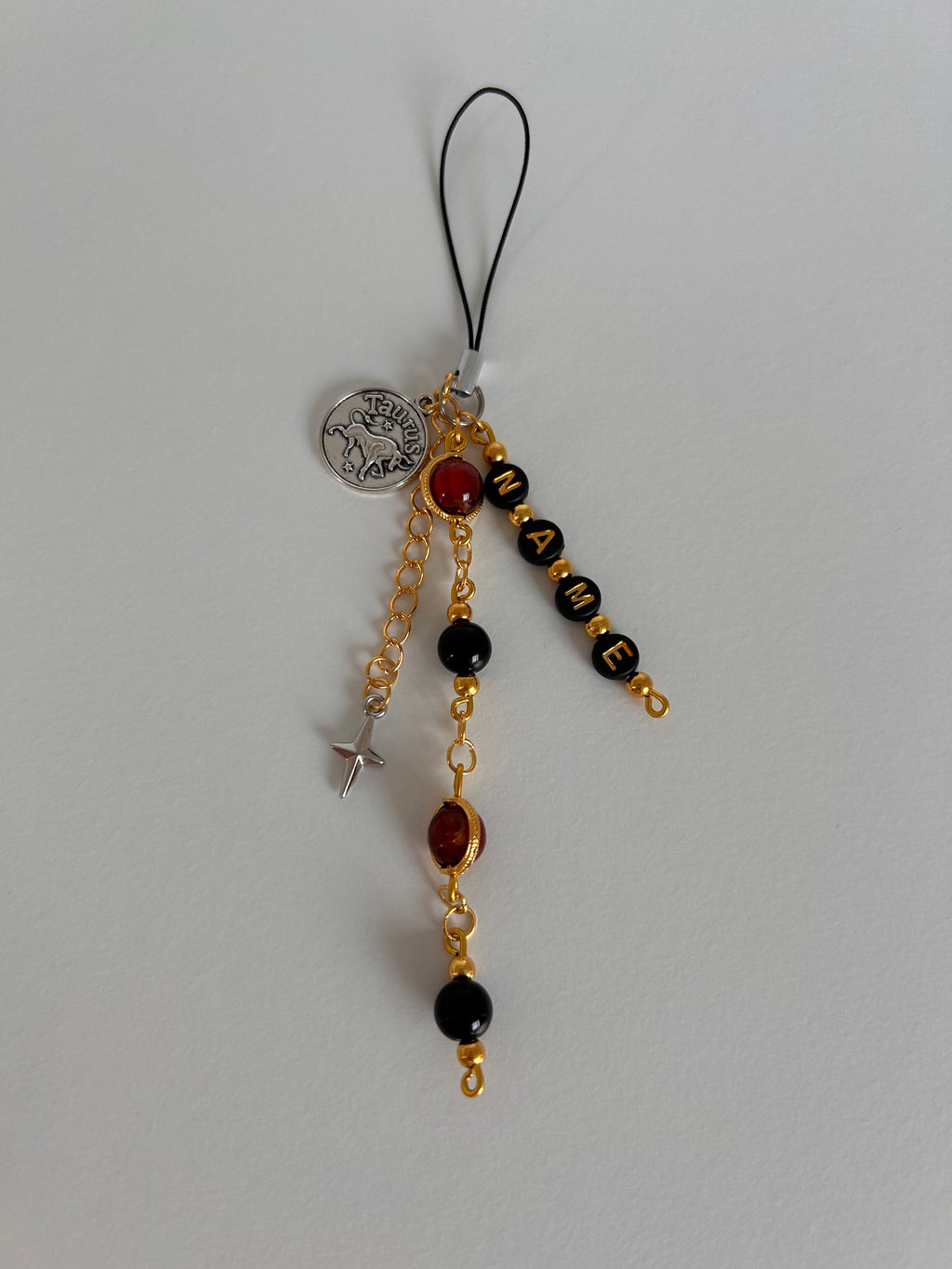 Red Fire Zodiac Personalisable name Charm Sling
