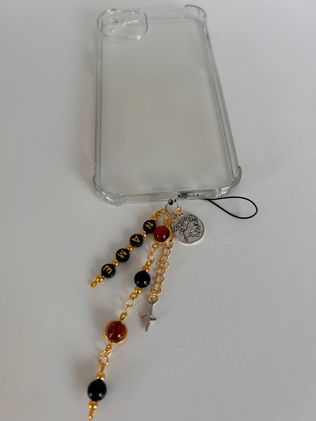 Red Fire Zodiac Personalisable name Charm Sling