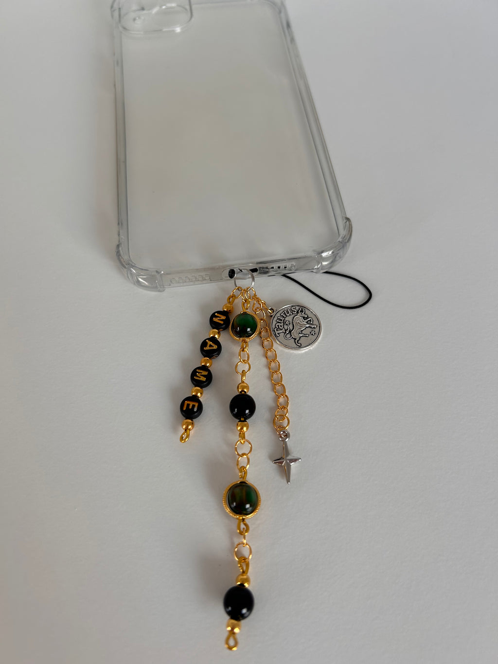 Green Earth Element Zodiac Personalisable Name Charm sling