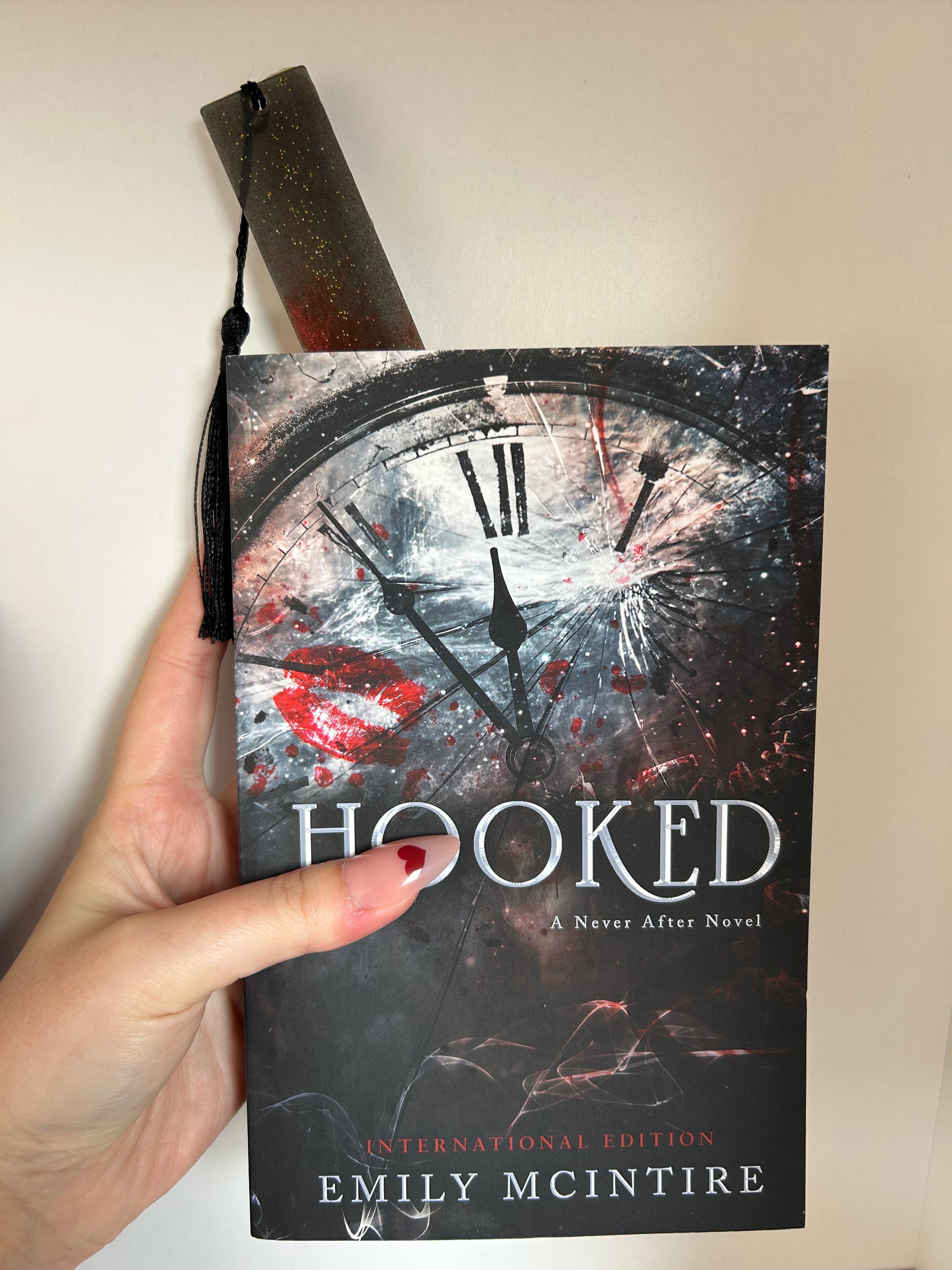 Red Fire Element Resin Bookmark