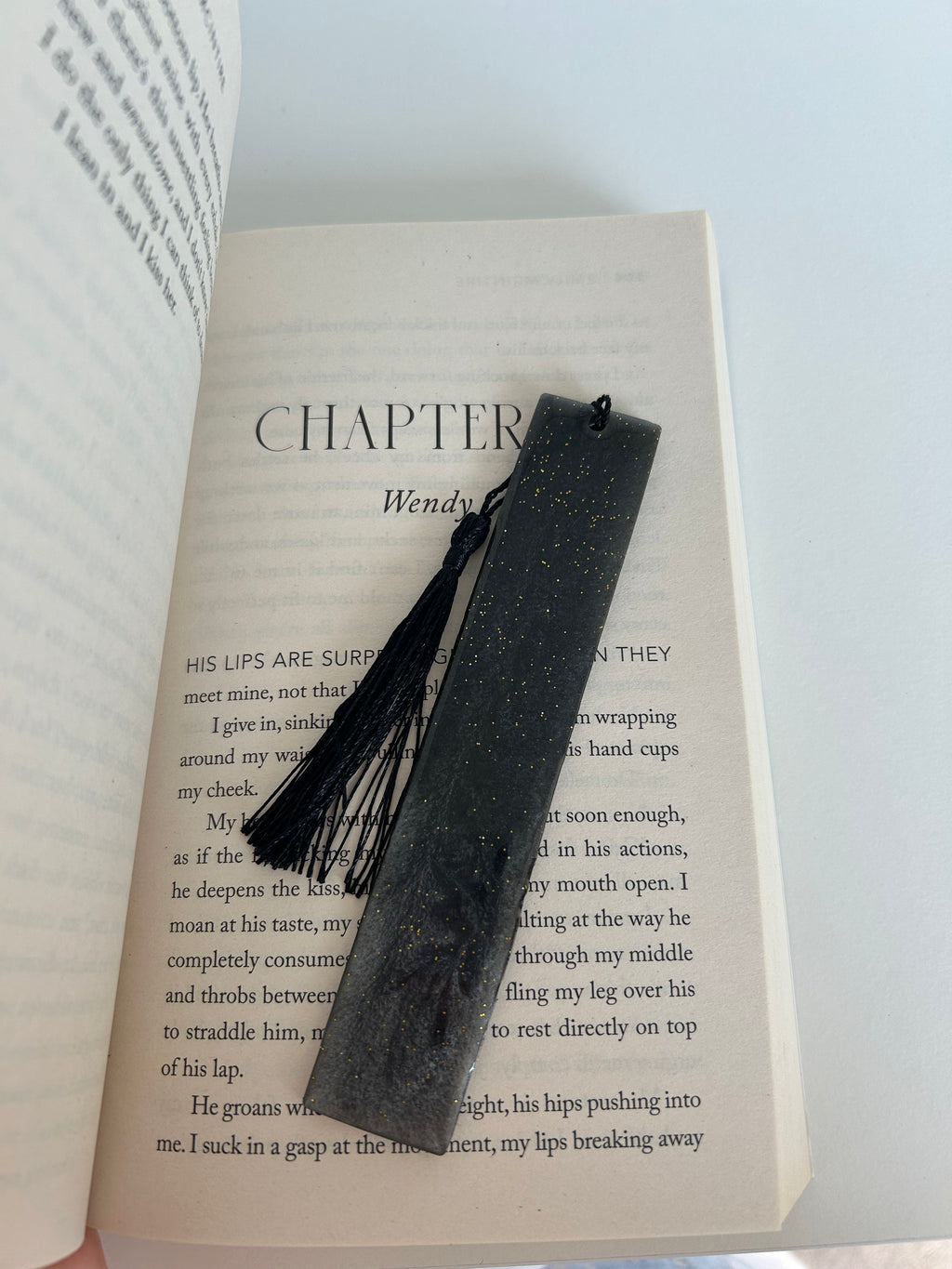 Grey Air Element Resin Bookmark