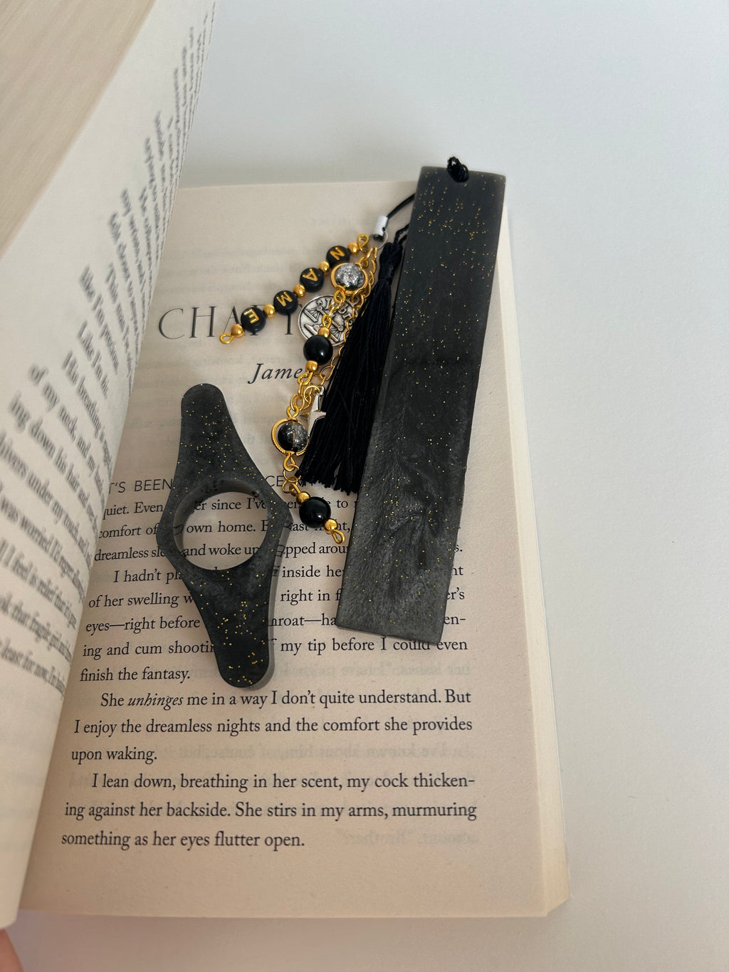 Grey Air Element, Zodiac Resin Personalisable birthday Bookmark