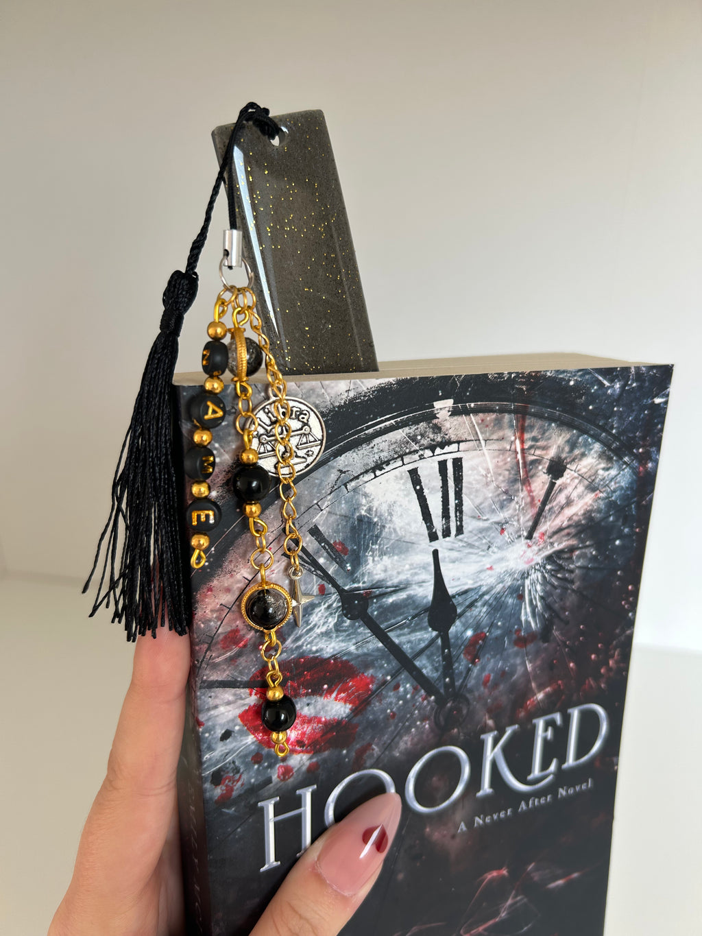 Grey Air Element, Zodiac Resin Personalisable birthday Bookmark