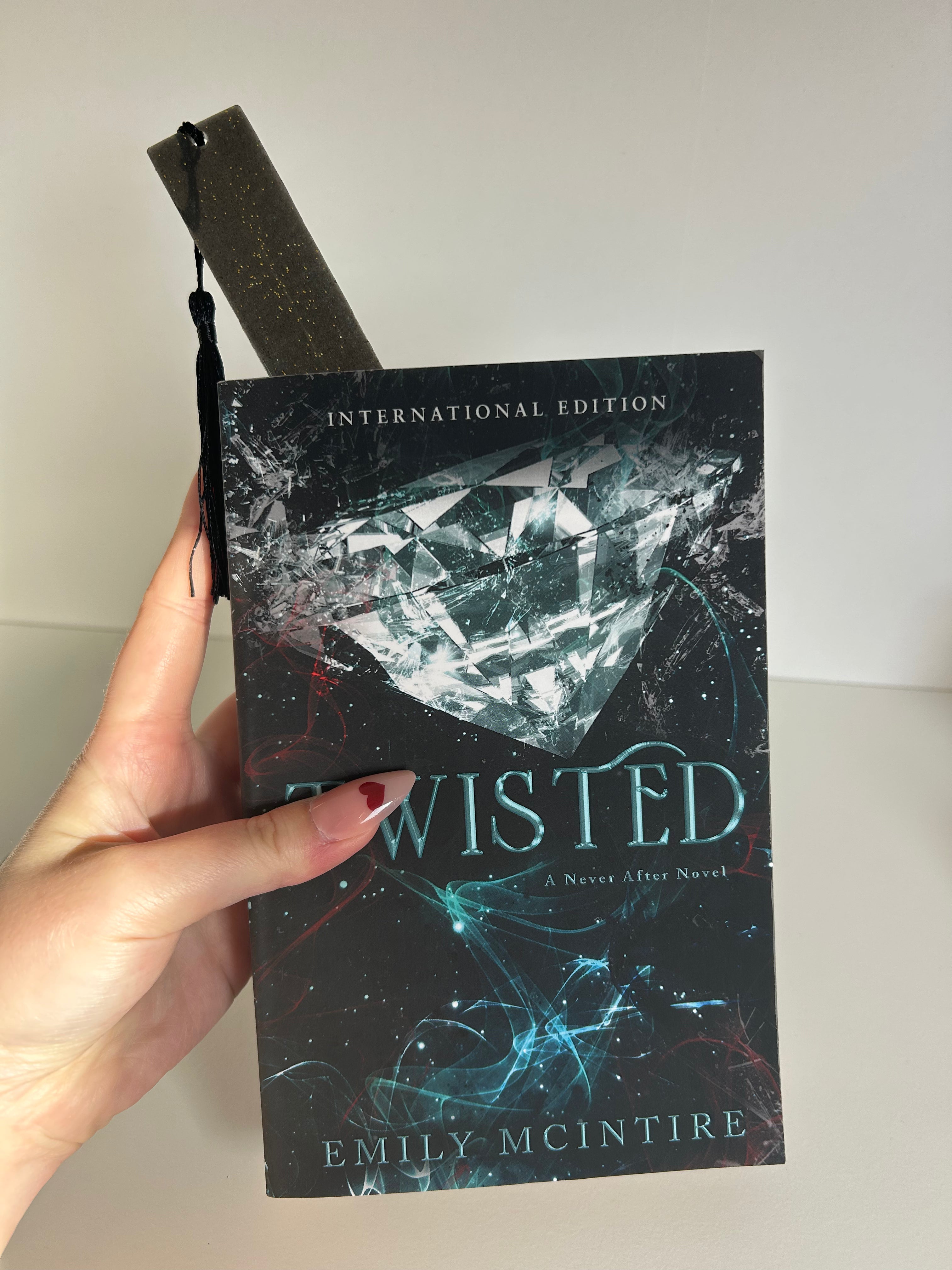 Blue Water Element Resin Bookmark
