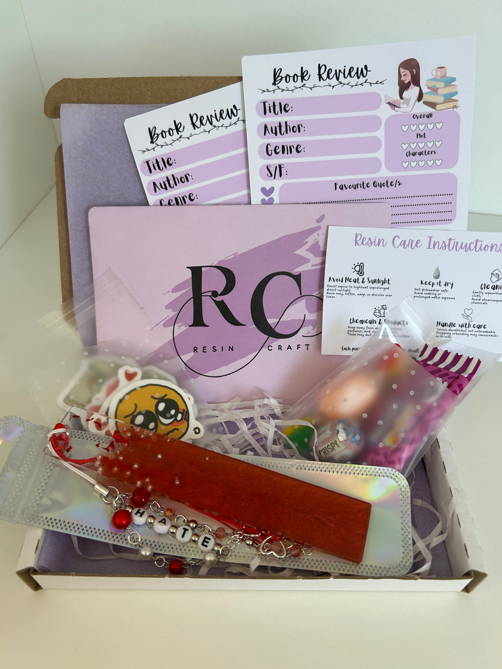 Twisted Hate Resin Bookmark Bundle