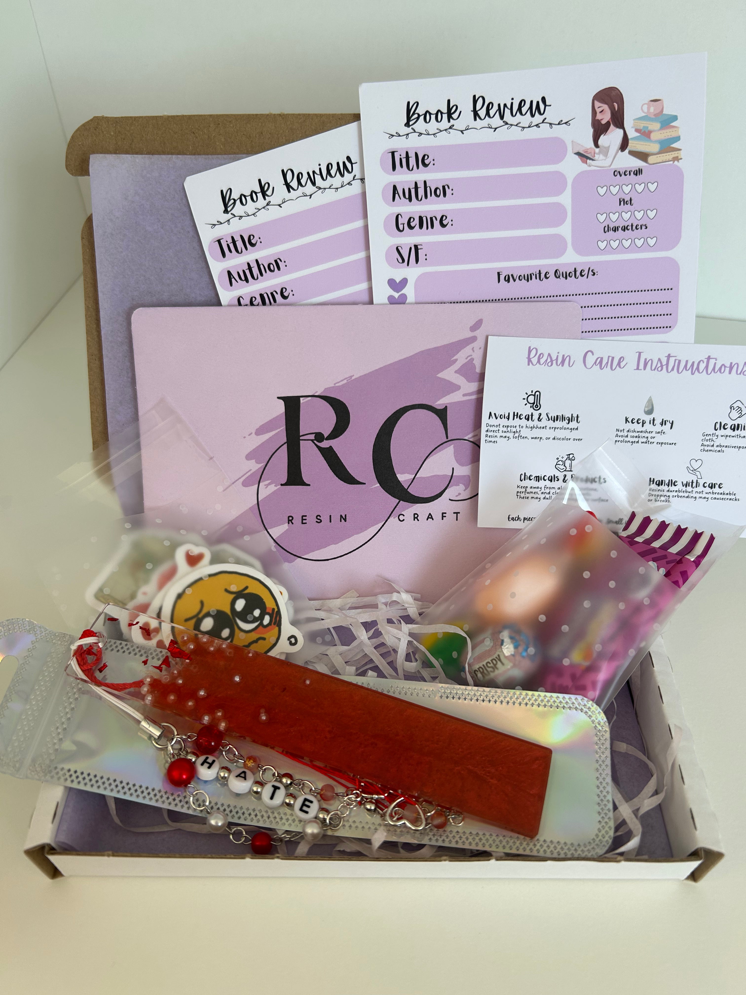 Twisted Hate Resin Bookmark Bundle