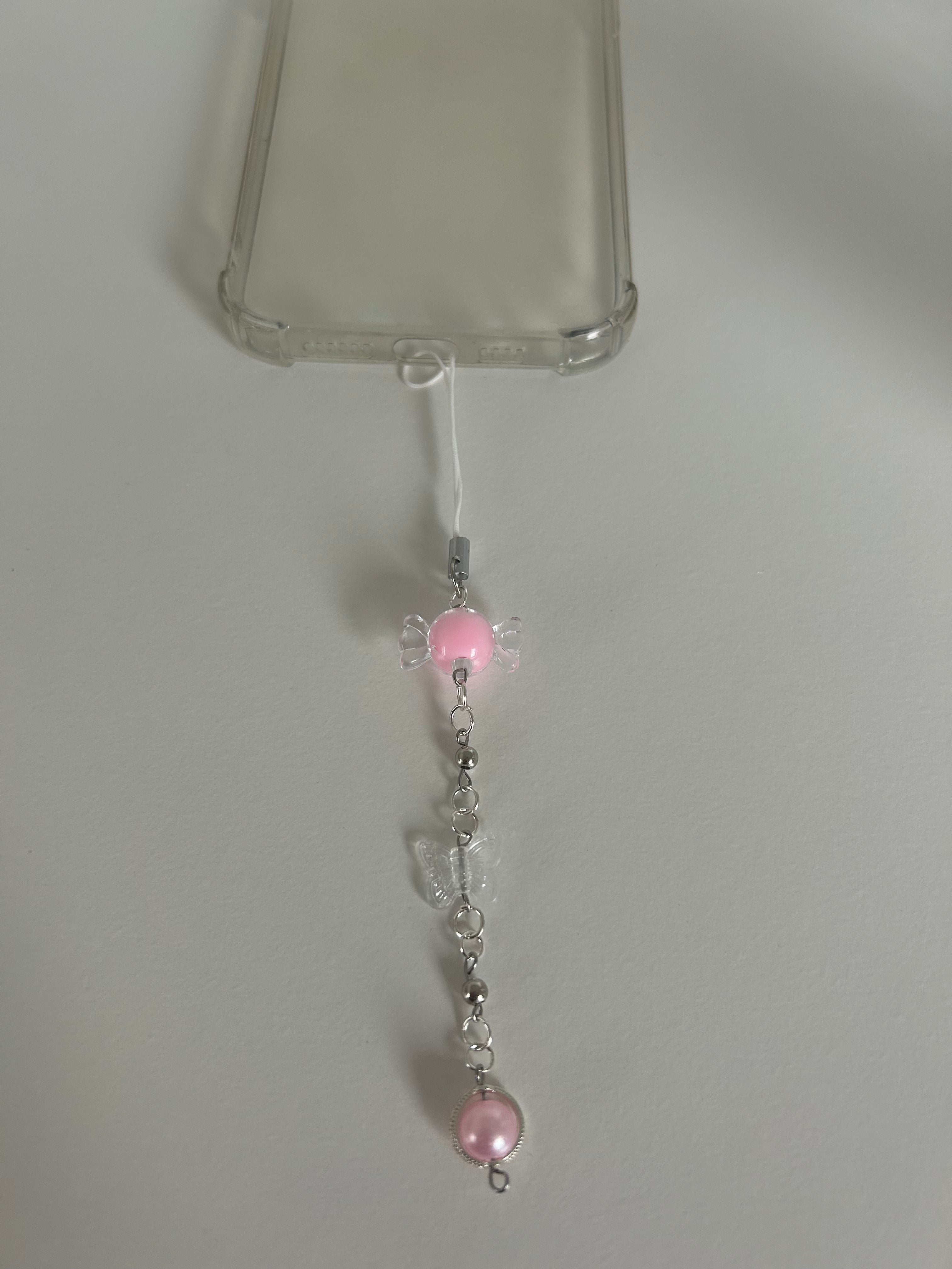 Blush Butterfly Charm Sling