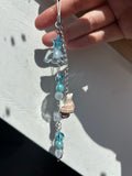 Blue Jellyfish Sea Phone, keys and bag accessory.