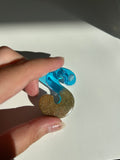 Blue Ocean Breeze Resin Letter charm A-Z