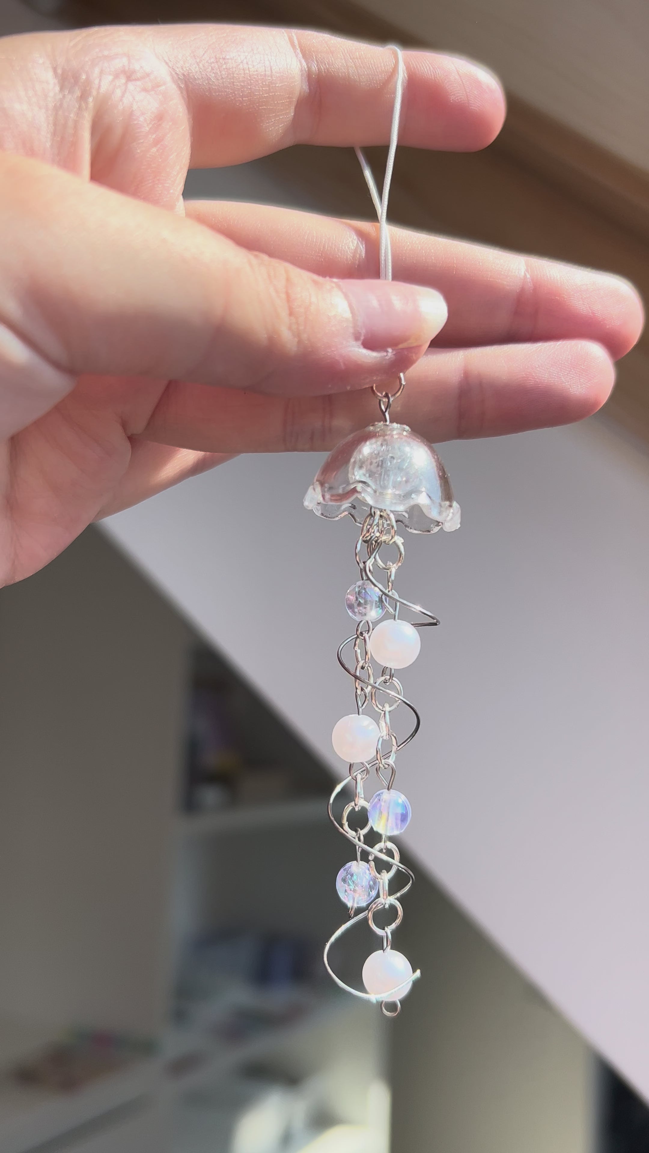 Translucent Jellyfish Phone, bag or Key Accessory Gift