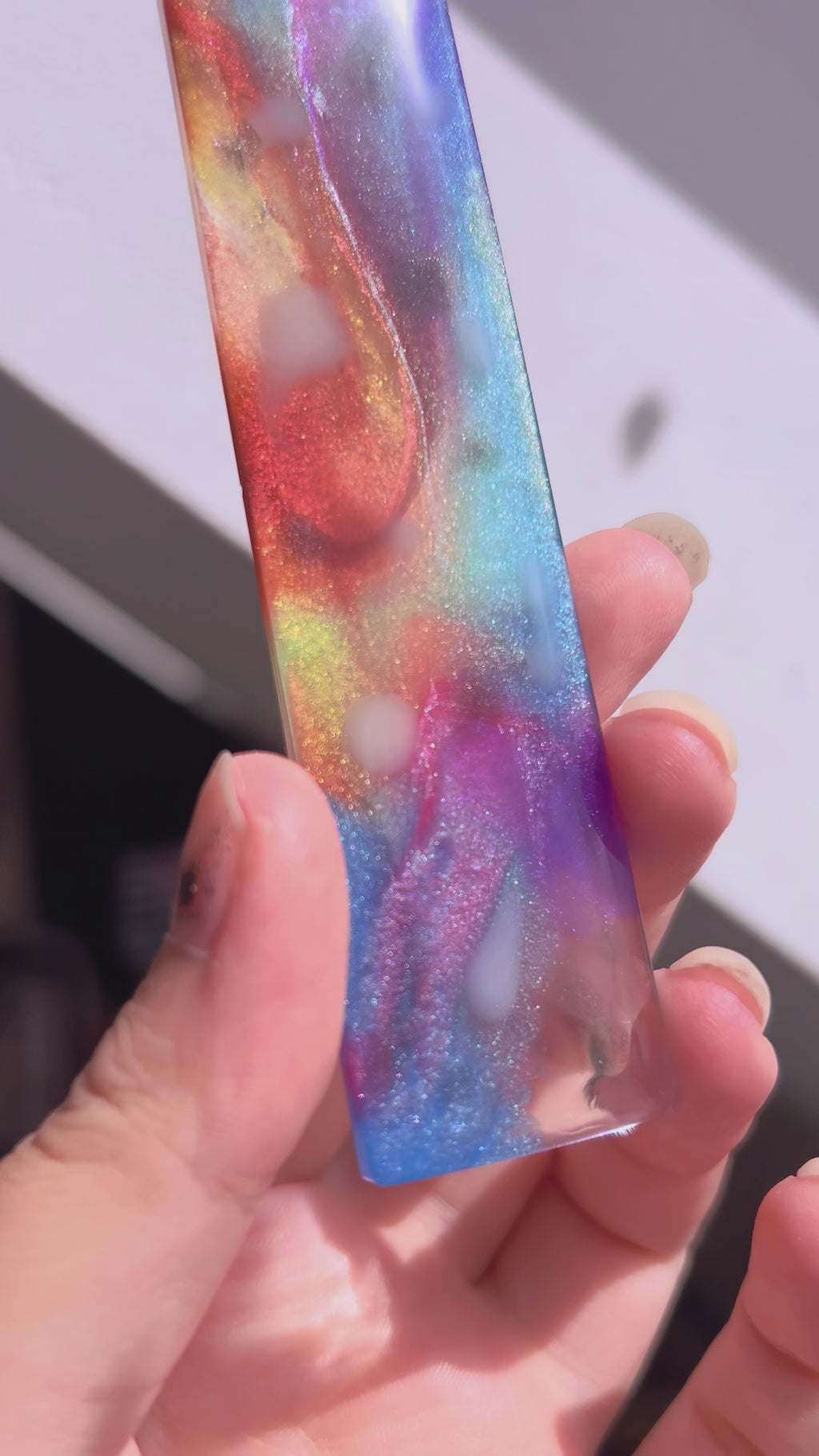 Colour Splash - Back to school - Resin Bookmark Gift.