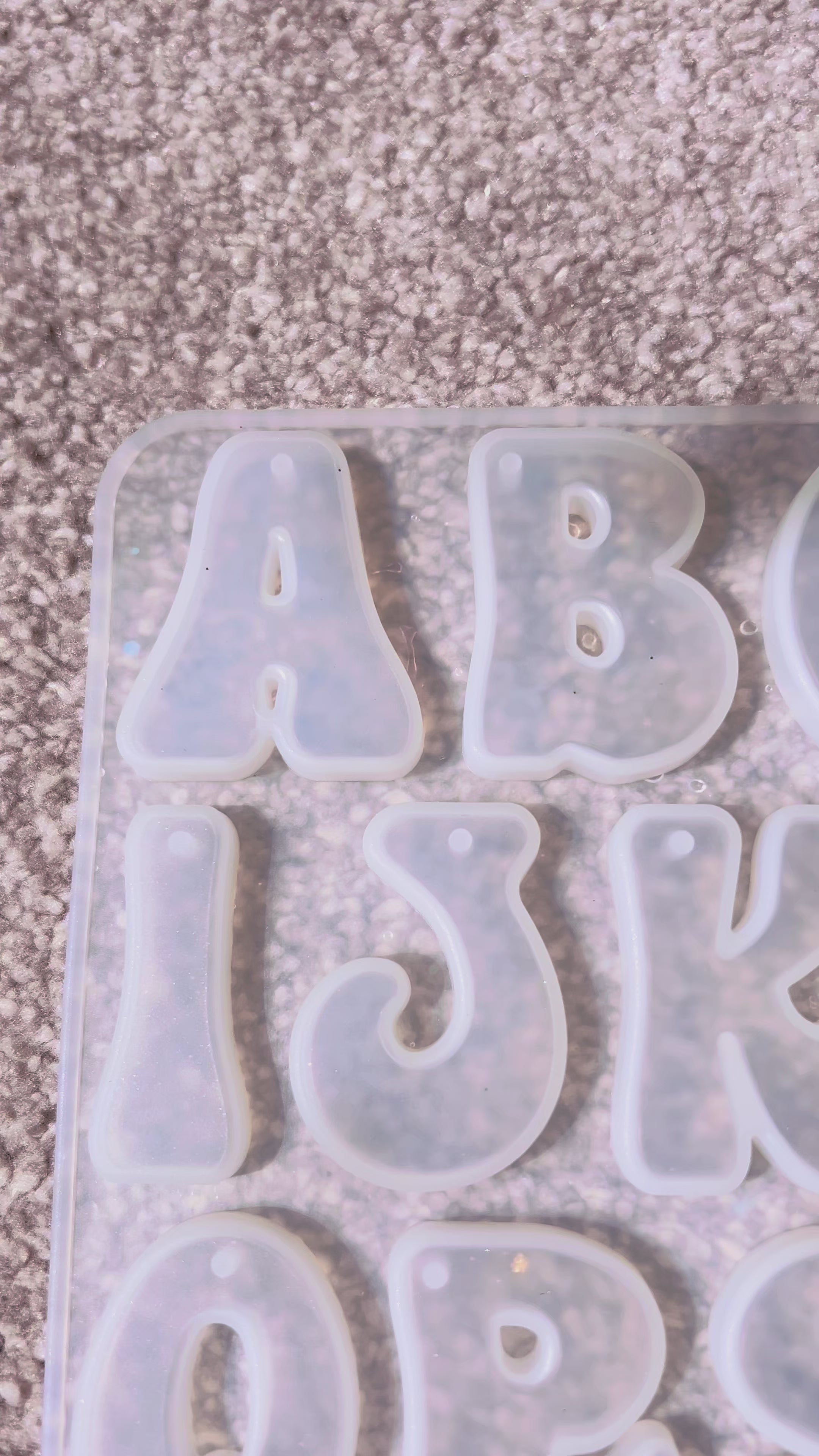 Custom Resin Letter Keyring – Personalised Initial Gift
