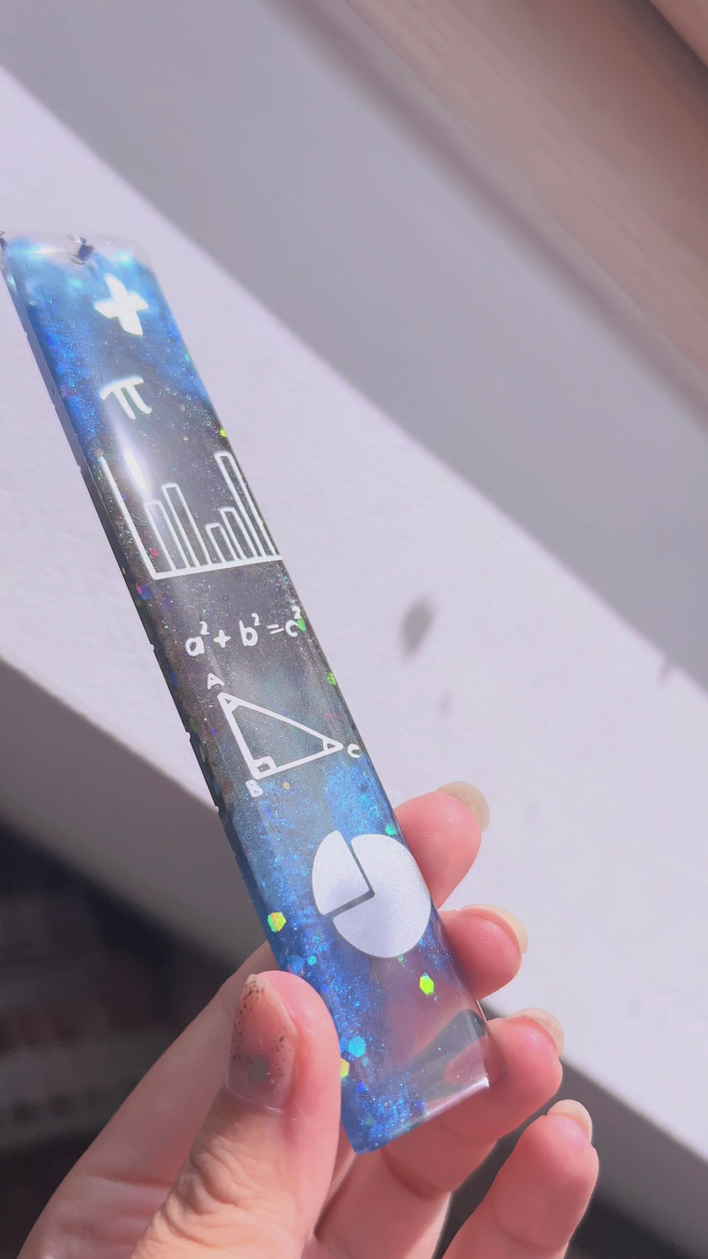 Maths & Magic - Back to school - Resin bookmark Gift.