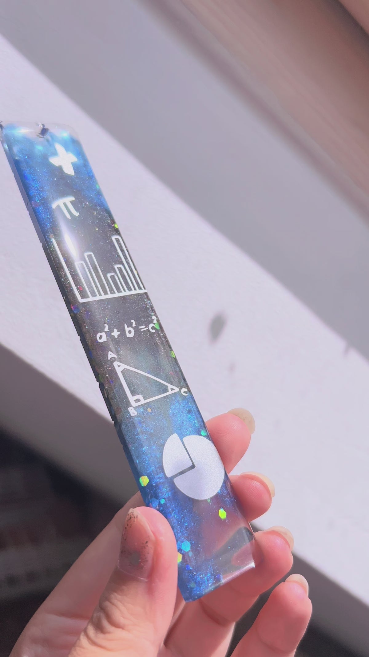 Maths & Magic - Back to school - Resin bookmark Gift.