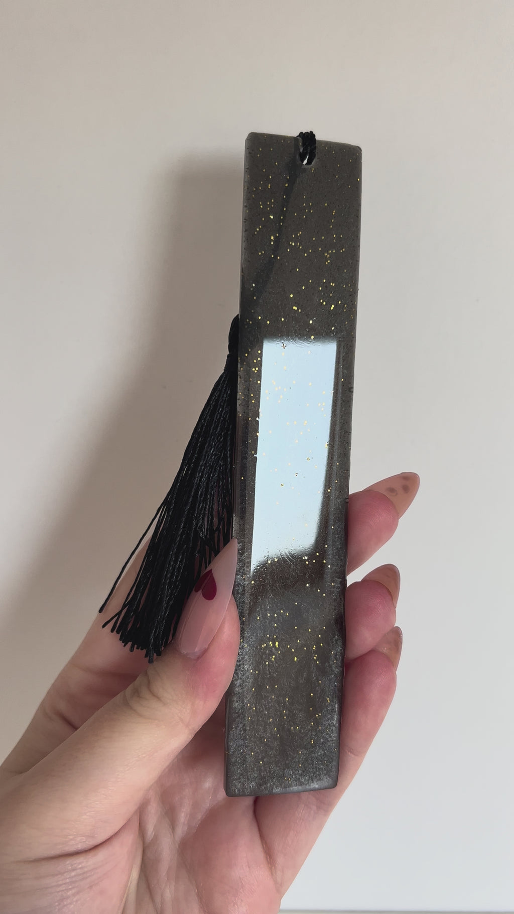 Grey Air Element Resin Bookmark