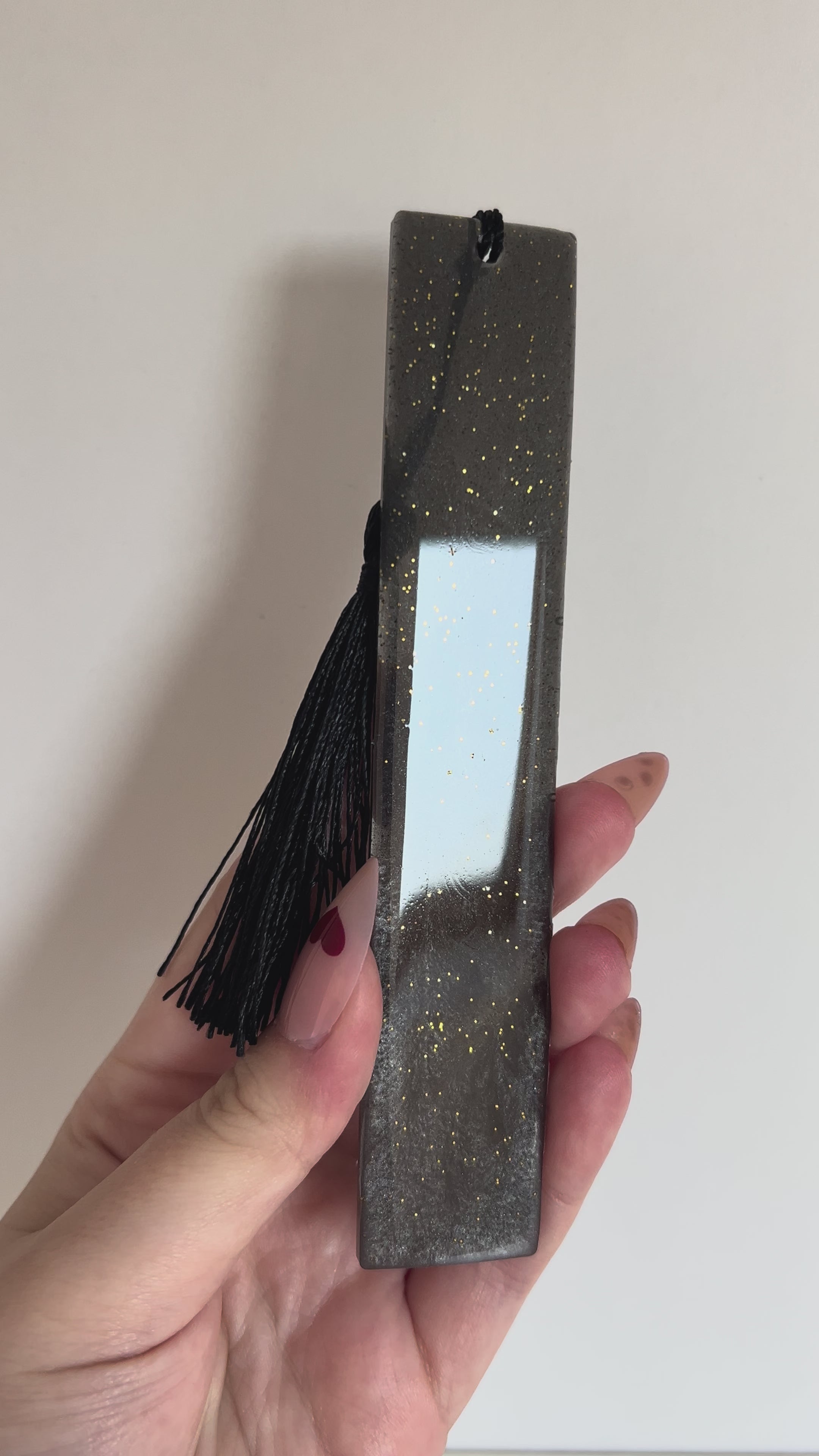 Grey Air Element Resin Bookmark