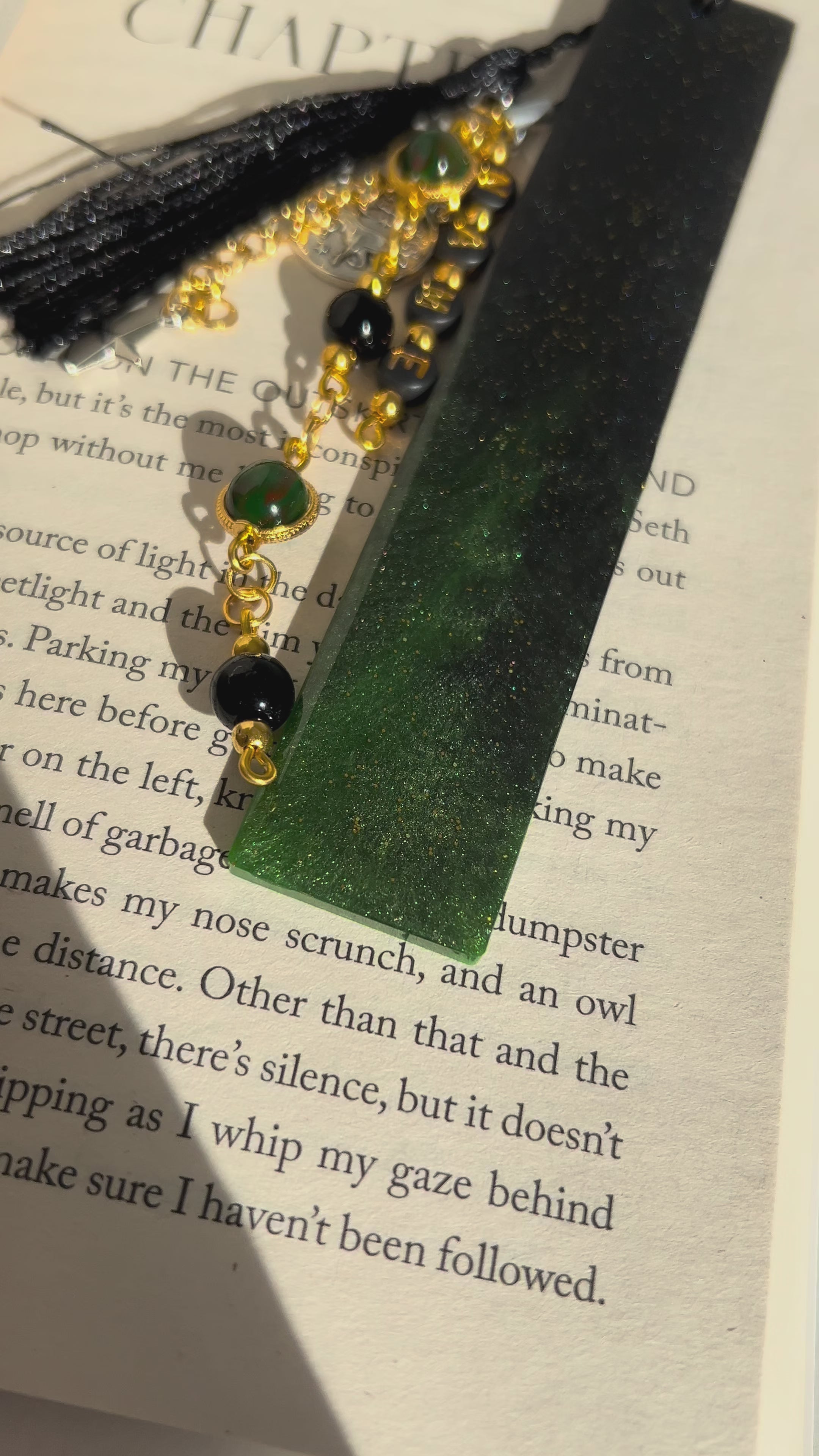 Green Earth Element Personalisable Name, Zodiac Resin Birthday Bookmark Bundle