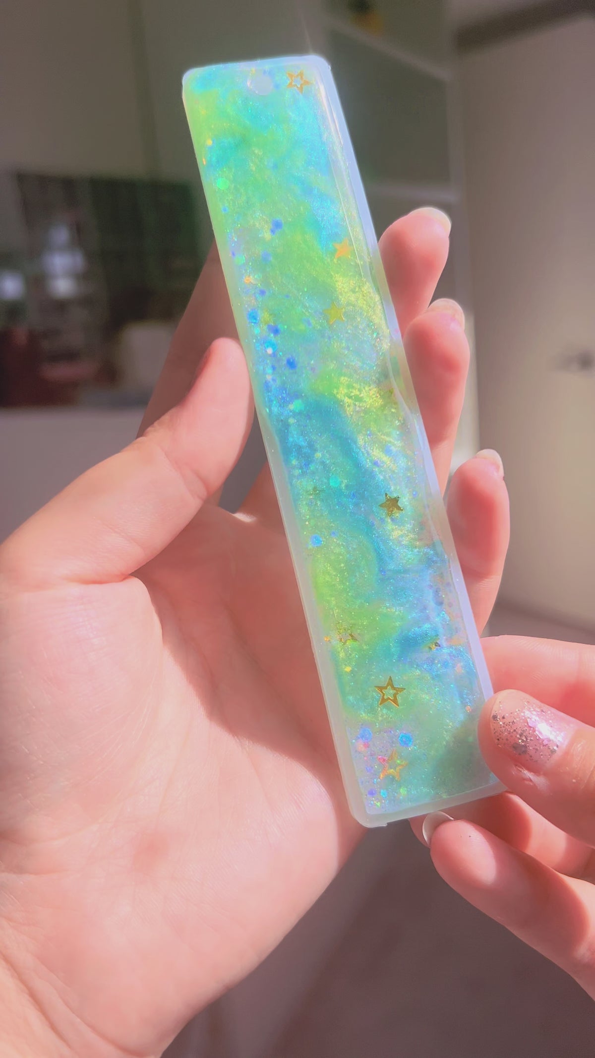 Science Spark - Back To School - Resin Bookmark Gift.